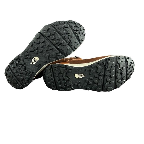 The NorthFace Men's Vals Mid Leather WP Caramel Brown Boots Sizes 8.5 - 14 - Picture 9 of 9